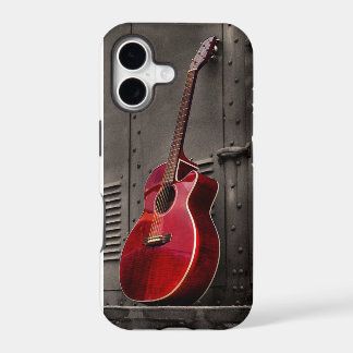 Capa de Celular iPhone 5/5s Guitarra Vermelha