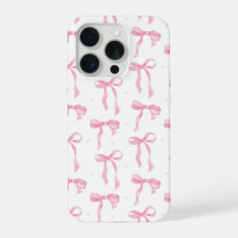 Capa de Celular Laço Rosa – Padrão Chic Preto e Ro