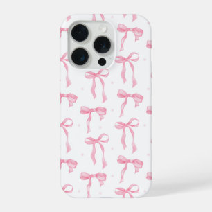 Capa de Celular Laço Rosa – Padrão Chic Preto e Ro