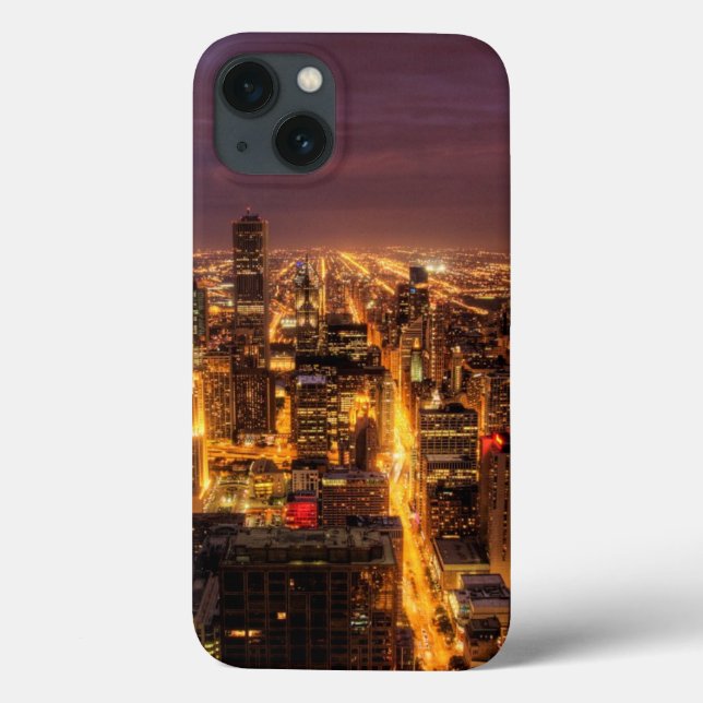 Capa de cidade noturna de Chicago (Verso)