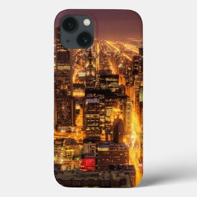 Capa de cidade noturna de Chicago (Verso)