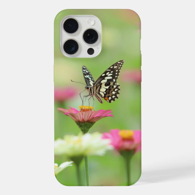 Capa de design floral para iphone 15 pro max. (Verso)