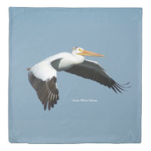 Capa de edredom do Pelicano Branco