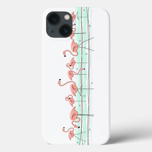 Capa de iPad Flamingo Ocean Line (Verso)
