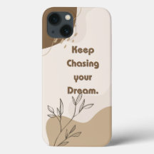 Capa de iPhone 13 'Continue Perseguindo Seu Sonho'
