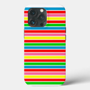 Capa de IPhone 13 Pro Listras Modernas Coloridas