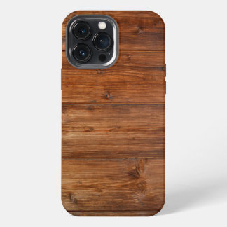 Capa de iPhone 13 Pro Max com Design de Madeira Na
