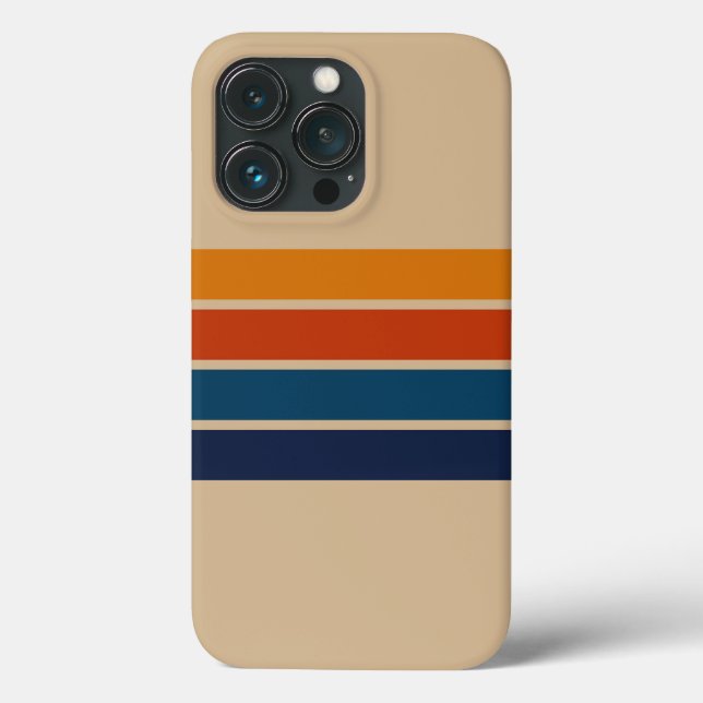 Capa de iPhone 13 Pro Retro dos Anos 70 (Verso)
