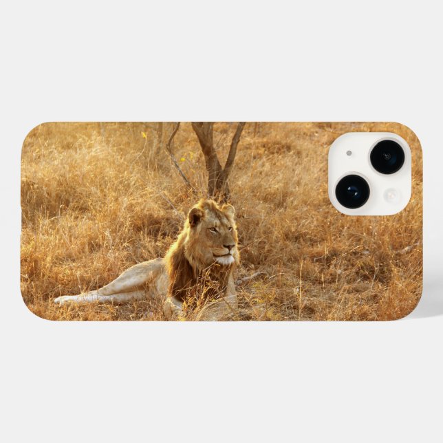 Capa de iPhone 14 Lion (Verso (horizontal))