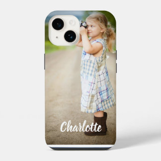 Capa de iPhone 14 Personalizada com Foto e Texto