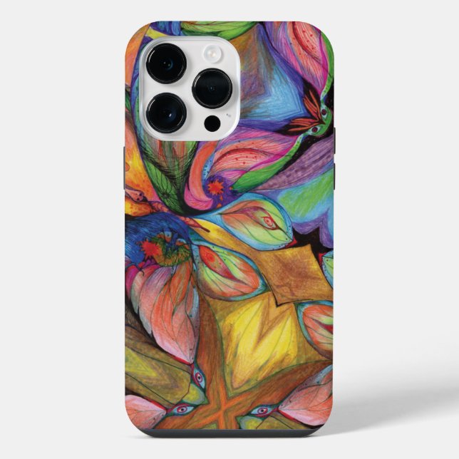 Capa de iPhone 14 Pro Max "Desabrochando em amor" (Verso)