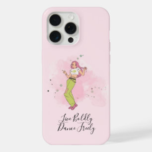 Capa de iPhone 15 com Movimentos de Dança Negrito
