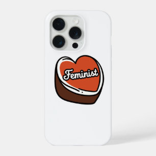 Capa de iPhone 15 Pro Feminist Candy Heart
