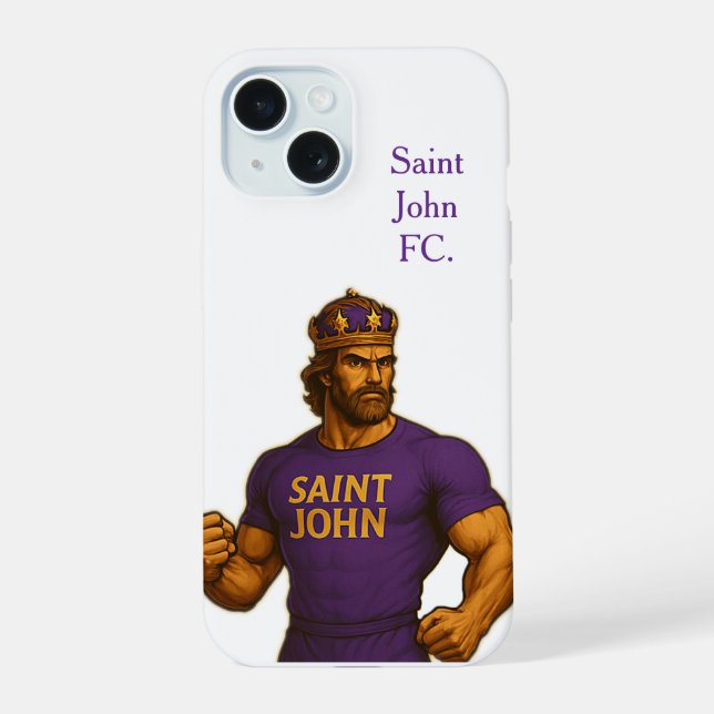 Capa De Iphone 15 Saint John FC. (Verso)
