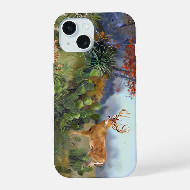 Capa de iPhone 15 Texas Buck (Verso)