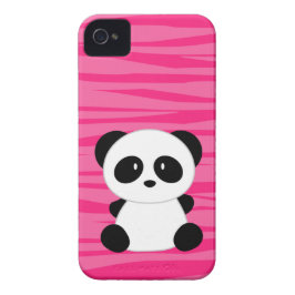 Capa de iphone 4 do rosa da panda do impressão da