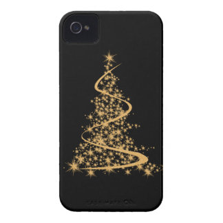 capa de iphone 4 Glitzy Dourado Xmas