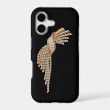 Capa de iPhone 5 com Borla de Ouro Diamantada