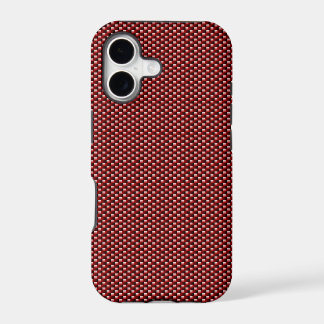 Capa de iPhone 5 em Fibra de Carbono (Vermelho Esc