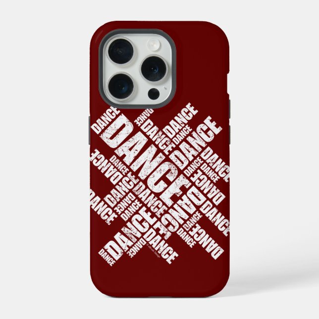 Capa de iPhone 5 Typographic Dance (Distressed) (Verso)