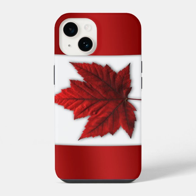 Capa de iPhone 6 com Bandeira do Canadá Personaliz (Verso)