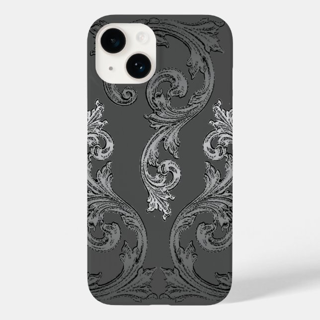 Capa de iPhone 6 com design gótico ornamentado ele (Verso)