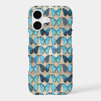 Capa de iPhone 7 Borboletas Azuis Vintage