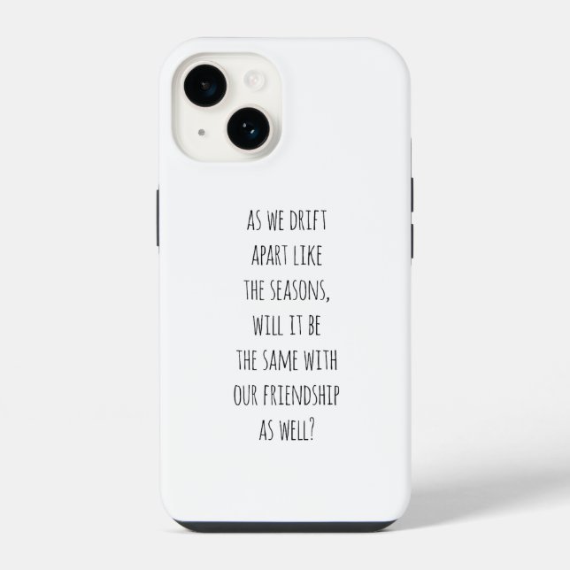 Capa de iPhone Afastar-se (Verso)
