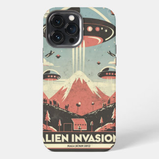 Capa de iPhone Aventura Retro de Ficção Científica