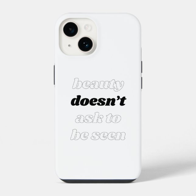 Capa de iPhone Beleza Não Pergunta (Verso)