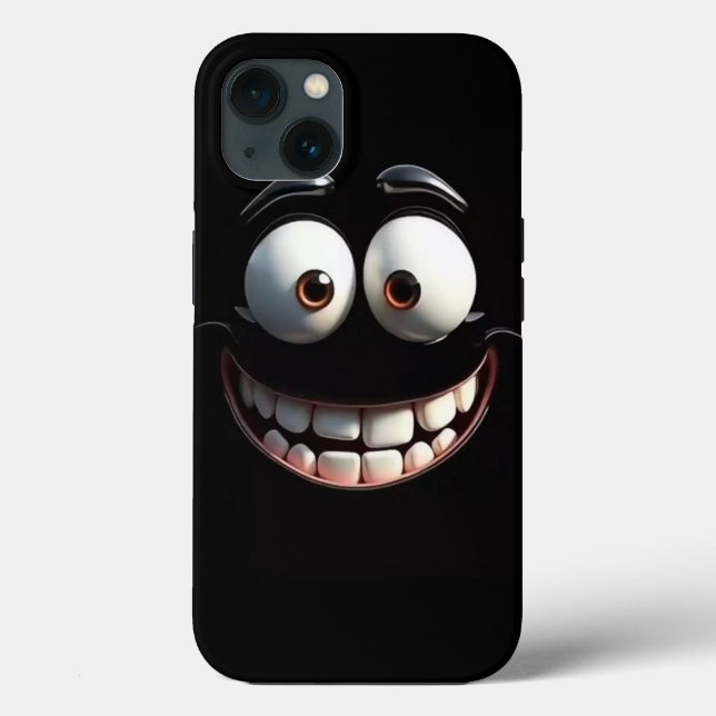 Capa de iPhone Big Grin Blackout (Verso)