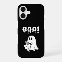 Capa de iPhone "Boo!" de fantasma fofa para Hallow