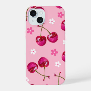 Capa de iPhone Brilho Rosa Cereja Espelhado - Na M