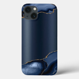 Capa de iPhone Case-Mate azul marinho abstrata
