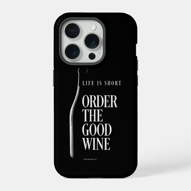 Capa de iPhone Case-Mate Encomende o Bom Vinho (Verso)
