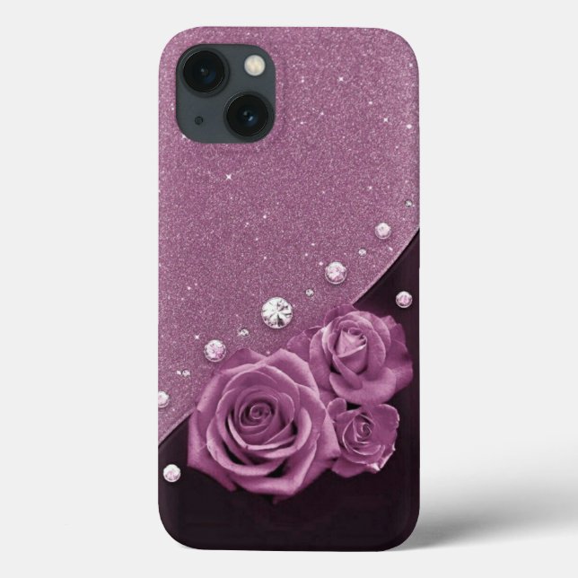 Capa de iPhone Case-Mate Roxa e Lilás (Verso)
