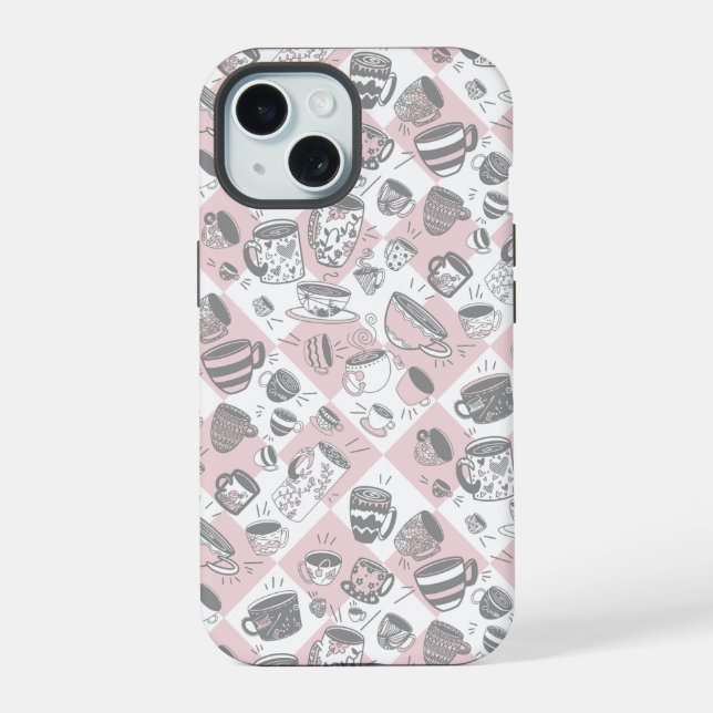 Capa de iPhone Case-Mate xícaras de chá de festa c (Verso)