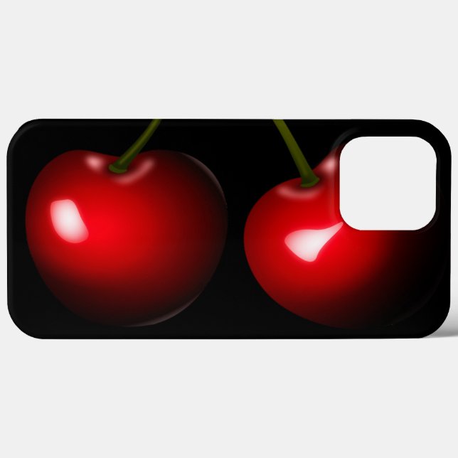 Capa de iPhone Cerejas Vermelhas Doces - Escolha a (Verso (horizontal))