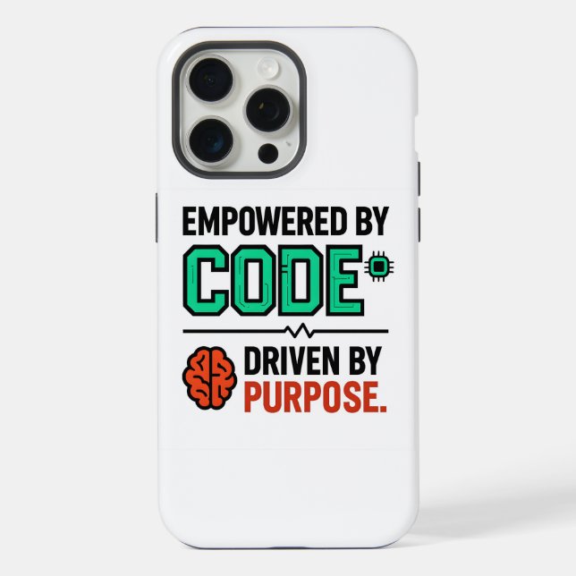 Capa de iPhone Code With Purpose (Verso)