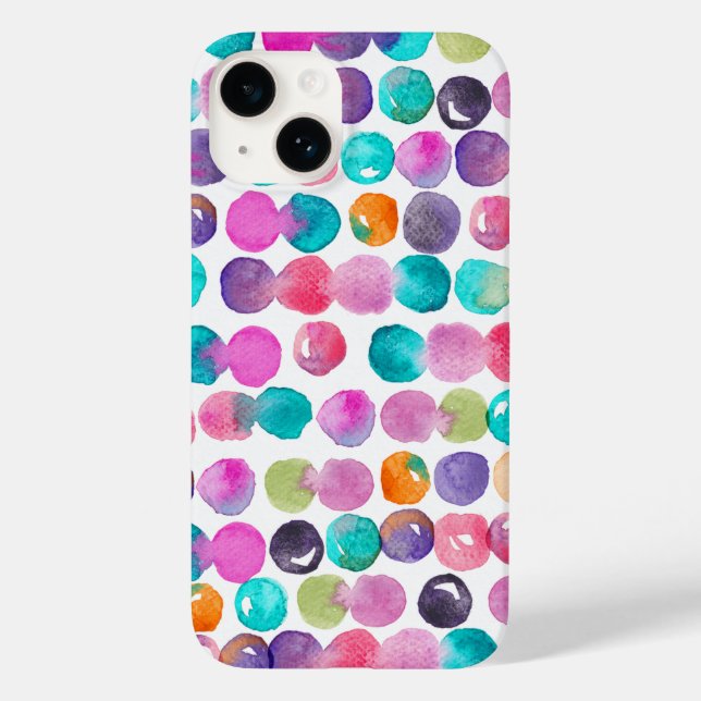 Capa de iPhone Colour Pop Watercolor – Vibe Estéti (Verso)
