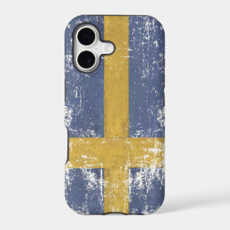 Capa de iPhone com Bandeira Destruída da Suécia