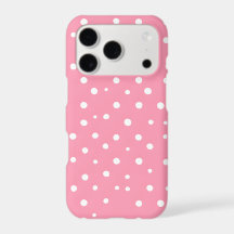 Capa de iPhone com Bolinhas Cor-de-Rosa | Coquette