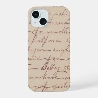 Capa de iphone com carta escrita à mão vintage 💫