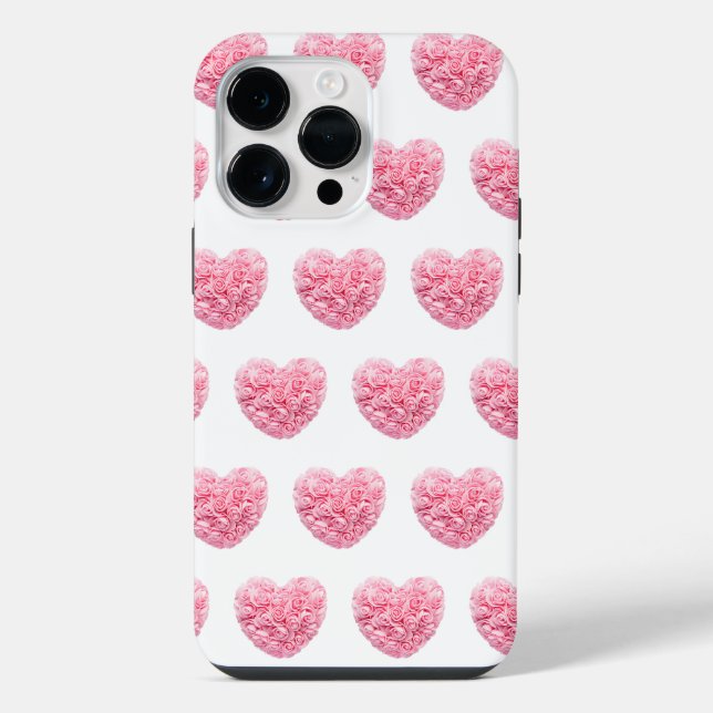 Capa de iPhone com Coração Rosa (Verso)