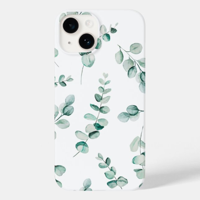 Capa de iPhone com Estampa de Eucalipto (Verso)