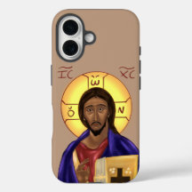 Capa de iPhone com Ícone de Cristo - vários tamanh