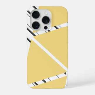 Capa de iPhone com Padrão Amarelo em Zigue-Zague
