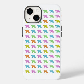 Capa de iPhone com padrão de urso polar