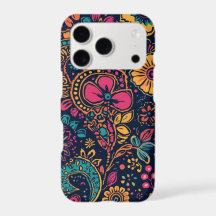 Capa de iPhone com padrão floral paisley