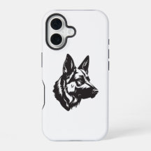 Capa de iPhone com Rosto de Pastor Alemão
